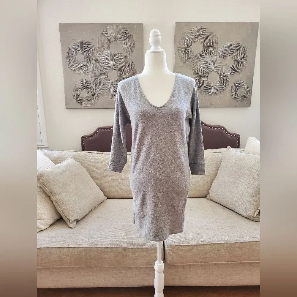 🌹JAMES PERSE🌹 Brushed Fleece Dolman Sleeve Sweatshirt Dress - [Small, Size 1]